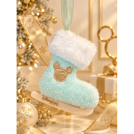 Mickey Blau Schlittschuh-Weihnachtsornament – Disneyland Paris