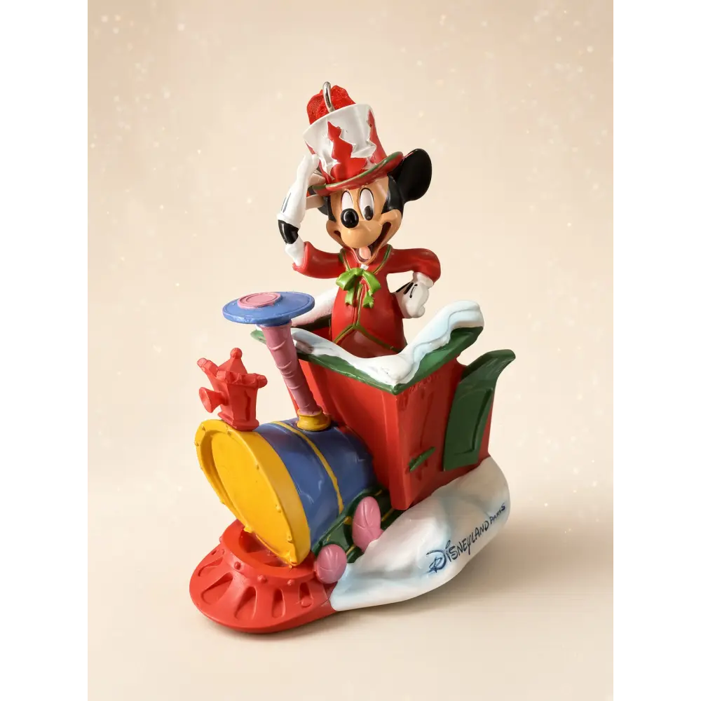 Decoración navideña de Mickey Mouse conductor de tren – Disneyland Paris
