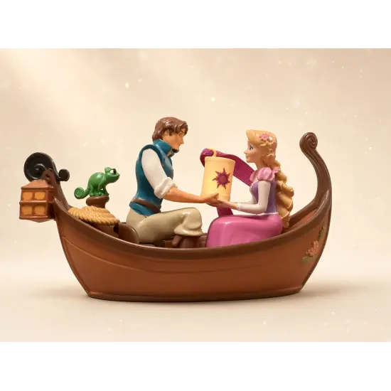 Figura Disney Rapunzel y Flynn Rider en la barca – Pascal