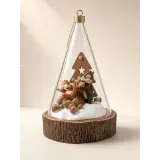 Disney Tic and Tac Christmas Decoration under a Transparent Bell