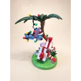 Weihnachtsfigur Stitch und Angel unter einer Palme – Disney