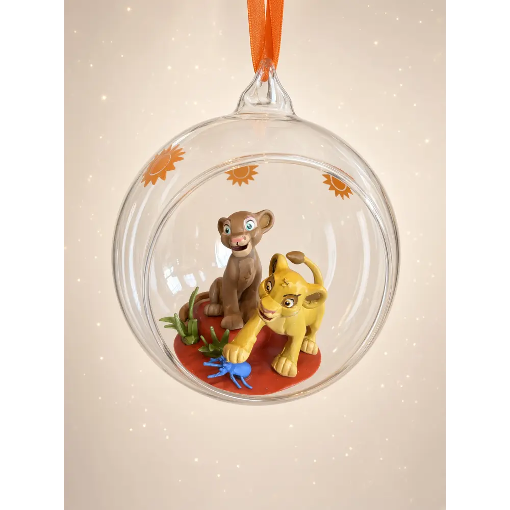 Transparente Weihnachtskugel Simba und Nala – Der König der Löwen