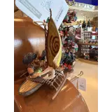 Disney Figurine of Vaiana and Maui on Their Traditional Canoe