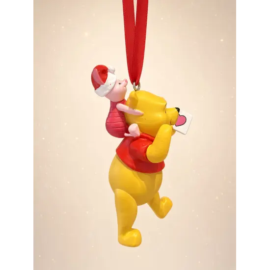 Adorno de Navidad Winnie the Pooh y Piglet con carta – Disneyland Paris