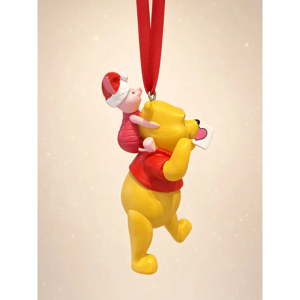 Adorno de Navidad Winnie the Pooh y Piglet con carta – Disneyland Paris