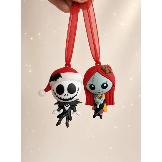 Juego de 2 decoraciones navideñas Jack y Sally – Pesadilla antes de Navidad