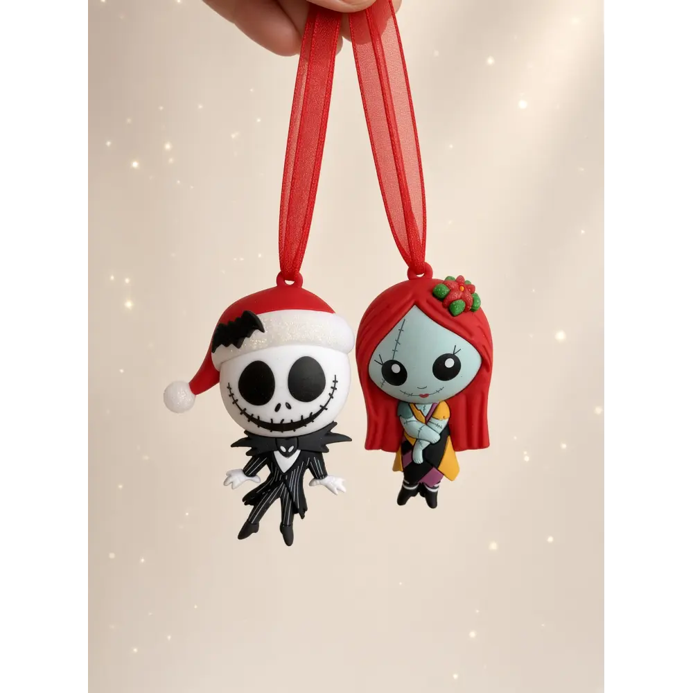 Juego de 2 decoraciones navideñas Jack y Sally – Pesadilla antes de Navidad