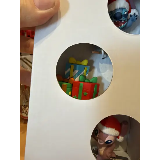 Lote de 5 clips decorativos de Navidad Stitch, Angel y Souillon – Disney