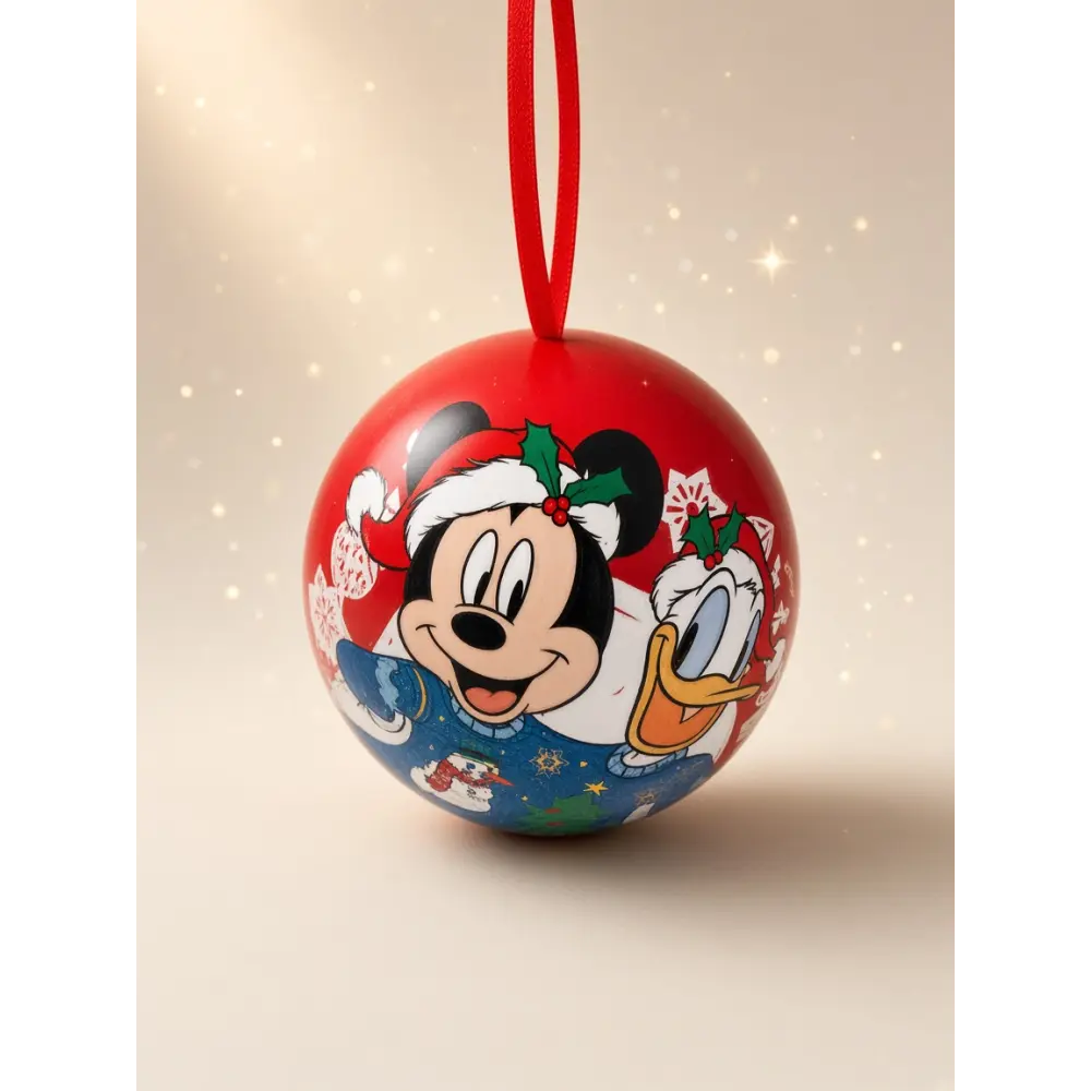 Gourmet Mickey and Donald Christmas bauble – Chocolate chip biscuits – Disneyland Paris