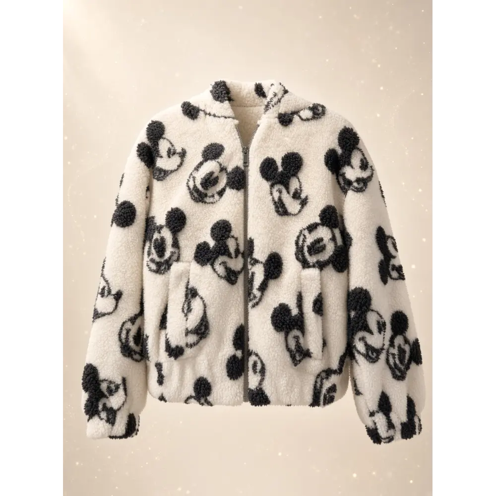 Sudadera con capucha sherpa color crudo Disneyland Paris – Dream & Shine