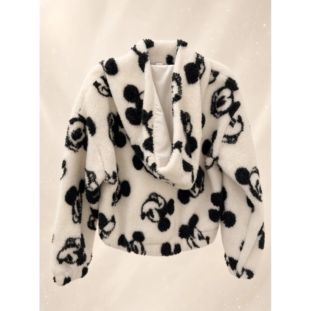 Sudadera con capucha sherpa color crudo Disneyland Paris – Dream & Shine