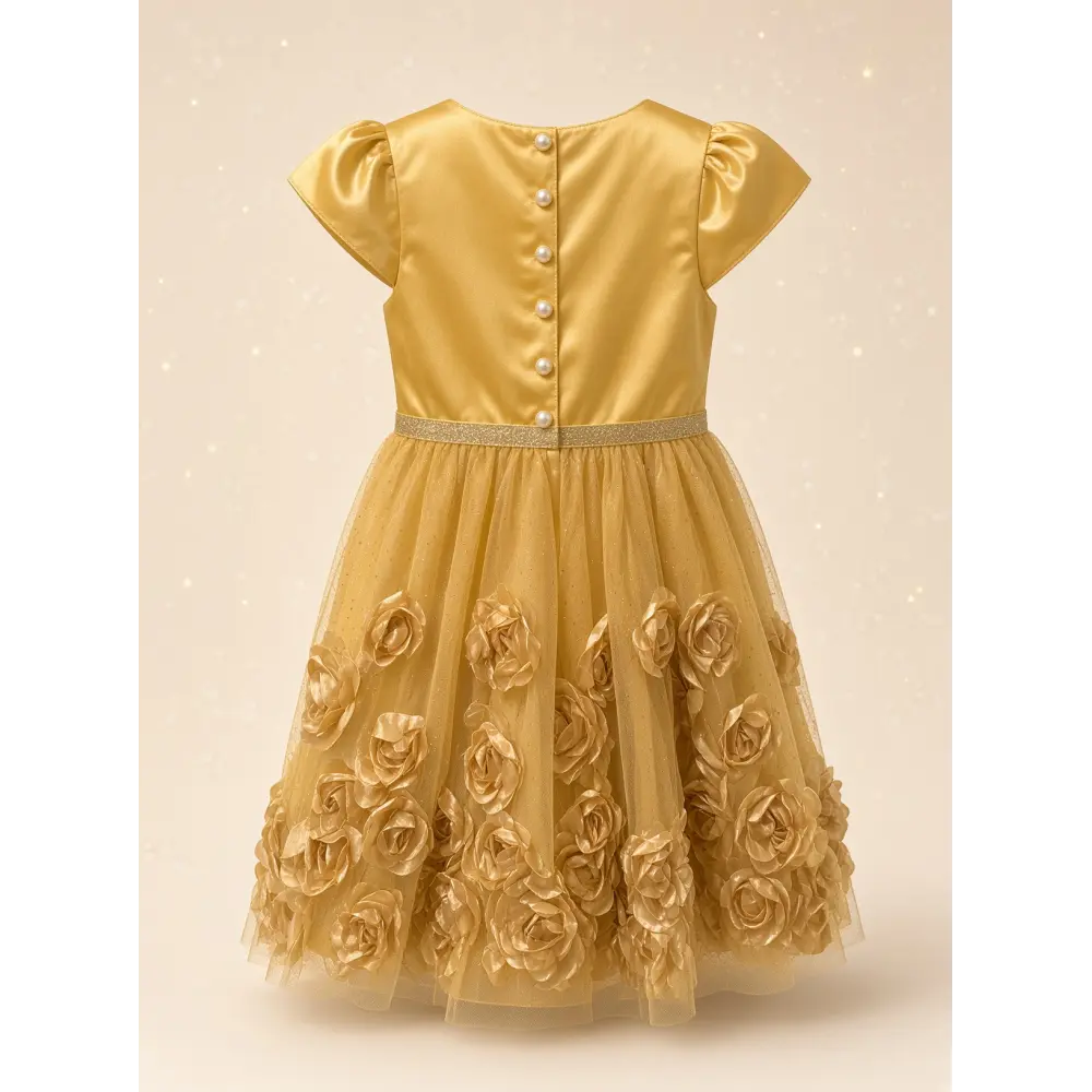 Goldenes Kinderkleid Belle – Die Schöne und das Biest – Disneyland Paris