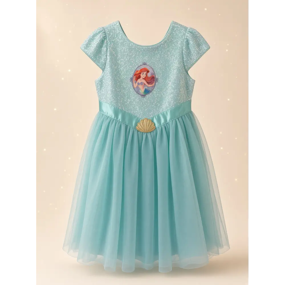Vestido infantil Elsa La Reina de las Nieves azul princesa Disneyland Paris