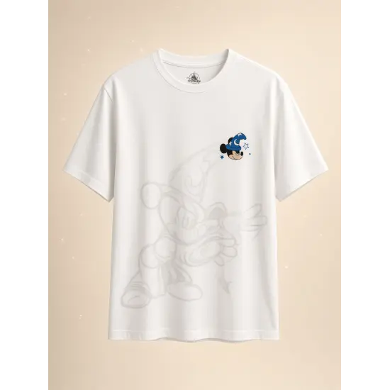 Camiseta blanca de Mickey Aprendiz de Brujo de Fantasía – Disneyland Paris