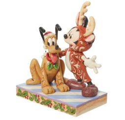 Disney Traditions Mickey et Pluto Santas