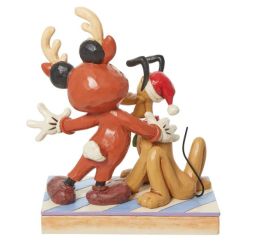 Disney Traditions Mickey et Pluto Santas