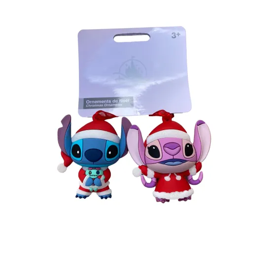 Disney Ornament Angel and Stitch Disneyland Paris Christmas