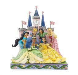 Disney Traditions Les Princesses devant le château par Jim Shore
