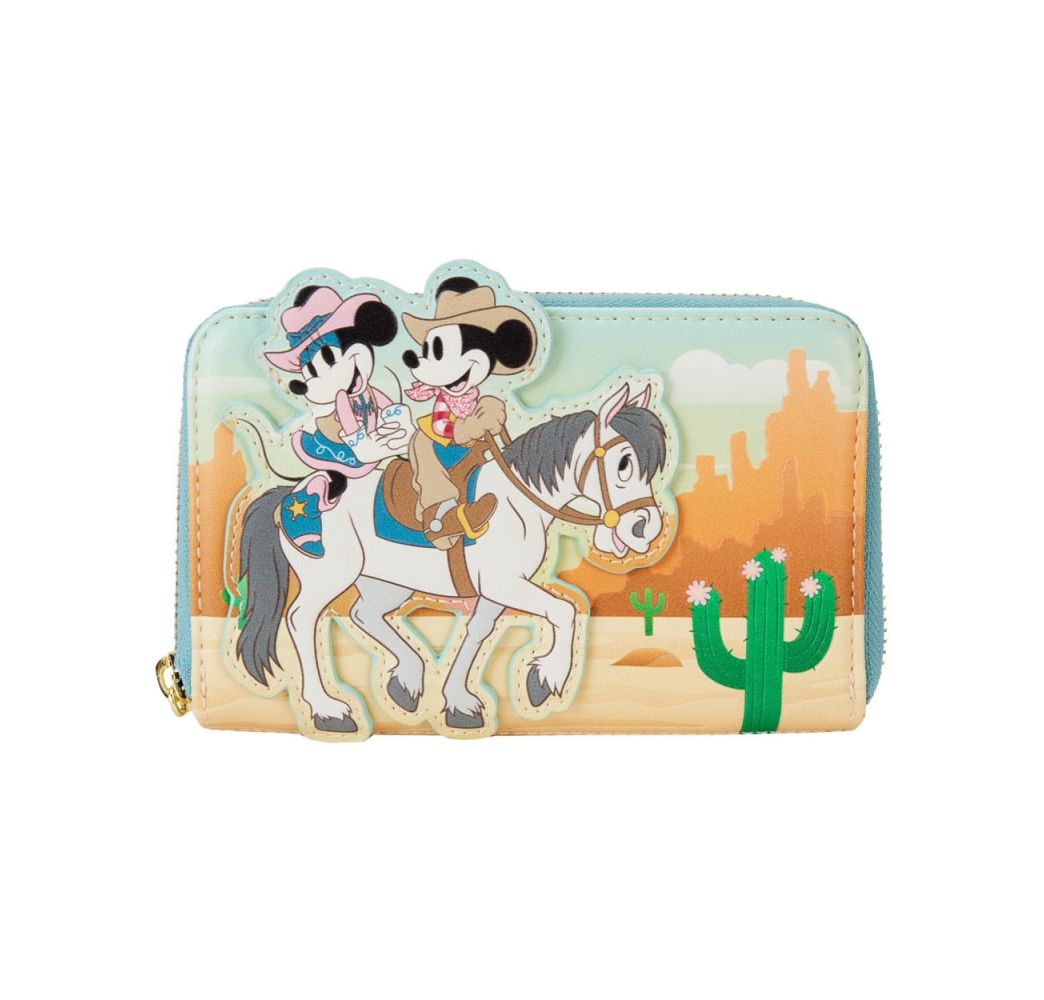 Disney Loungefly - Portefeuille Mickey et Minnie Western cosplay