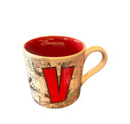 Disney Mug Alphabet Lettre V Disneyland Paris