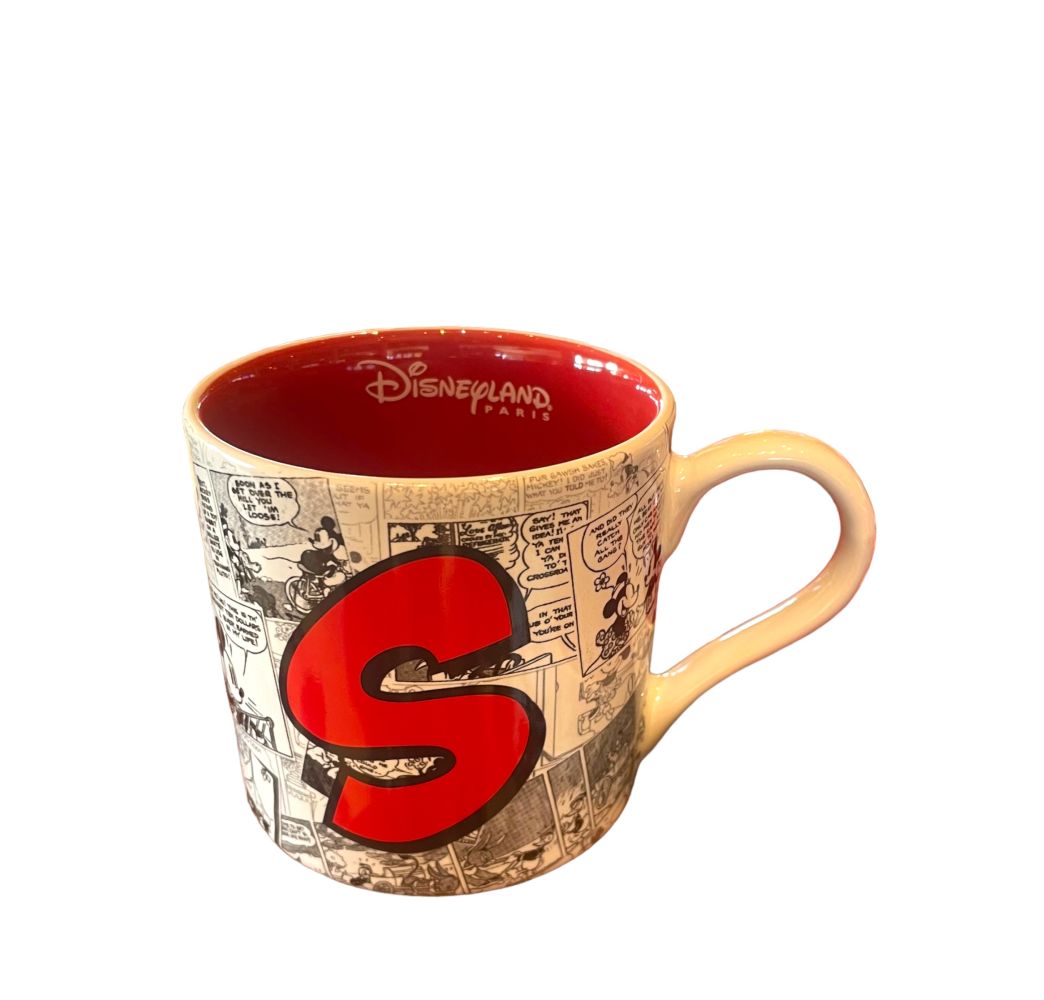 Disney Mug Alphabet Lettre S Disneyland Paris