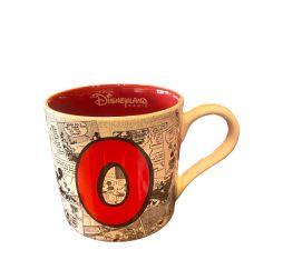 Disney Mug Alphabet Lettre O Disneyland Paris