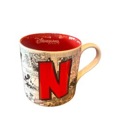 Disney Mug Alphabet Lettre N Disneyland Paris