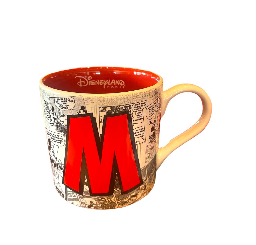Disney Mug Alphabet Lettre M Disneyland Paris