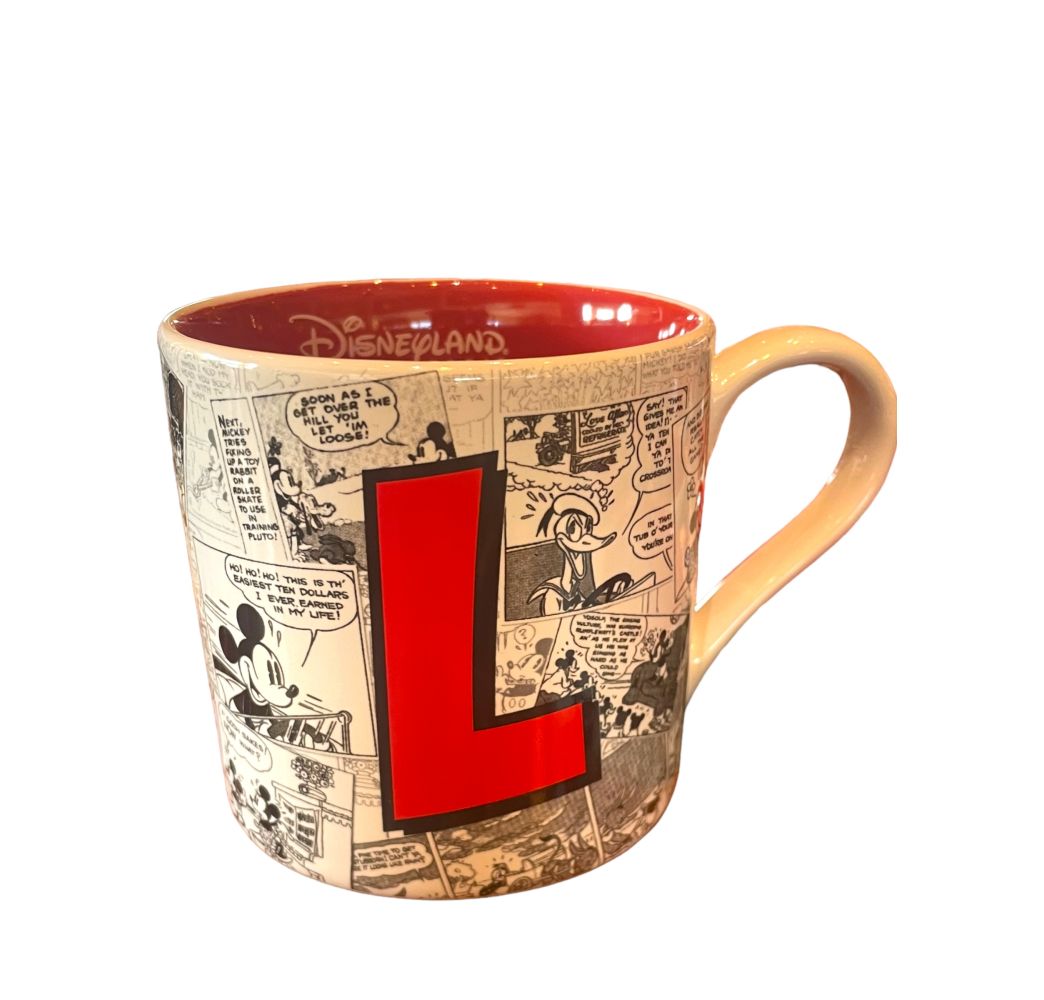 Disney Mug Alphabet Lettre L Disneyland Paris