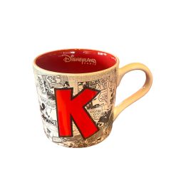 Disney Mug Alphabet Lettre K Disneyland Paris