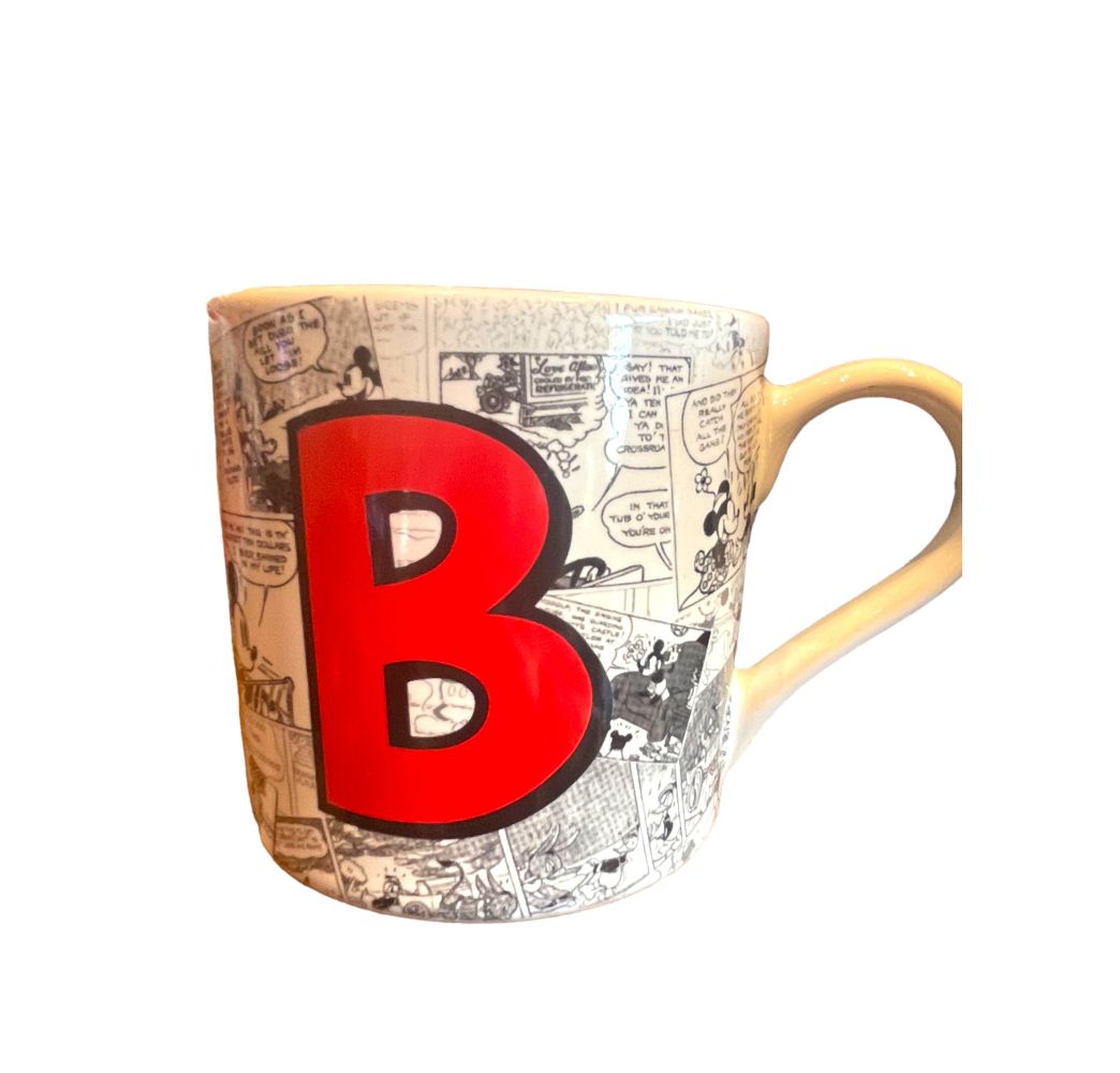 Disney Mug Alphabet Lettre B Disneyland Paris