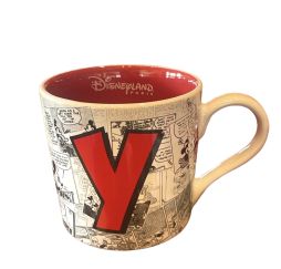 Disney Mug Alphabet Lettre Y Disneyland Paris