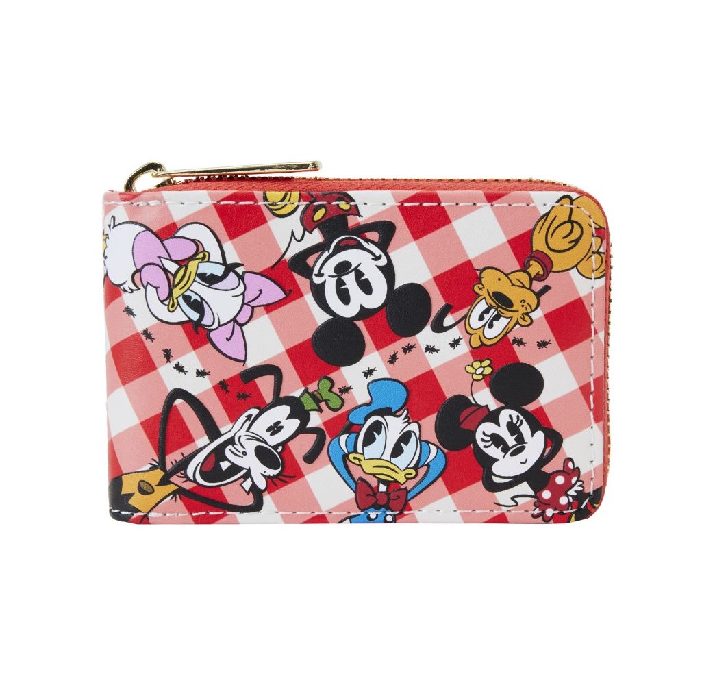 Disney Porte-cartes accordéon Loungefly Mickey et ses amis picnic