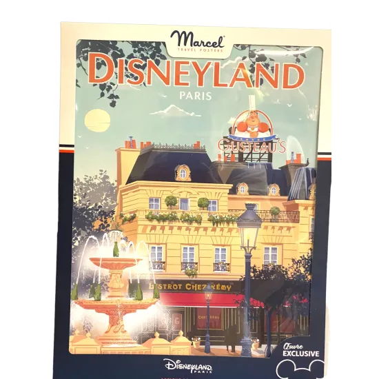 Poster Marcel Travel Posters Disneyland Paris Ratatouille