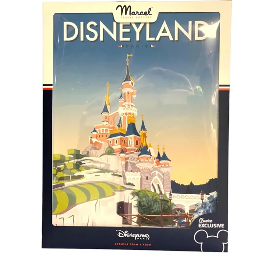 Poster Marcel Travel Posters Disneyland Paris Schloss