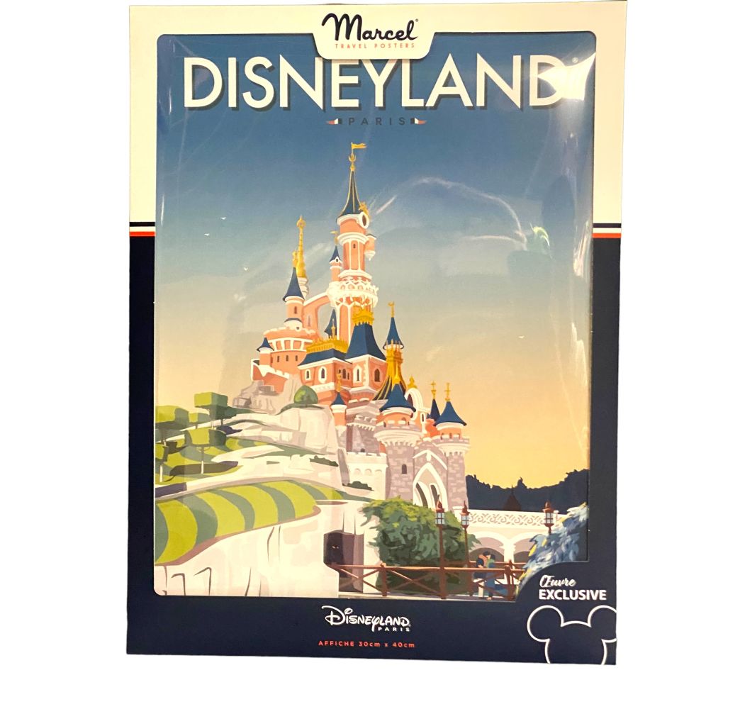 Affiche Marcel Travel Posters Disneyland Paris Château