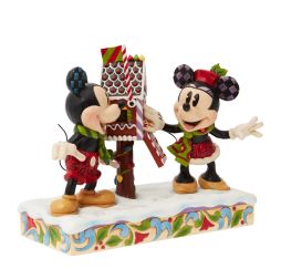 Disney Traditions Figurine Figurine Mickey et Minnie Lettre de Noël