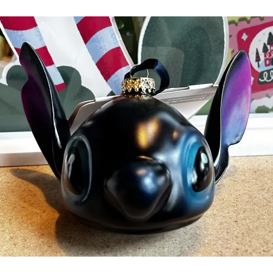 Disney Bola de Cabeza Stitch Disneyland Paris Navidad