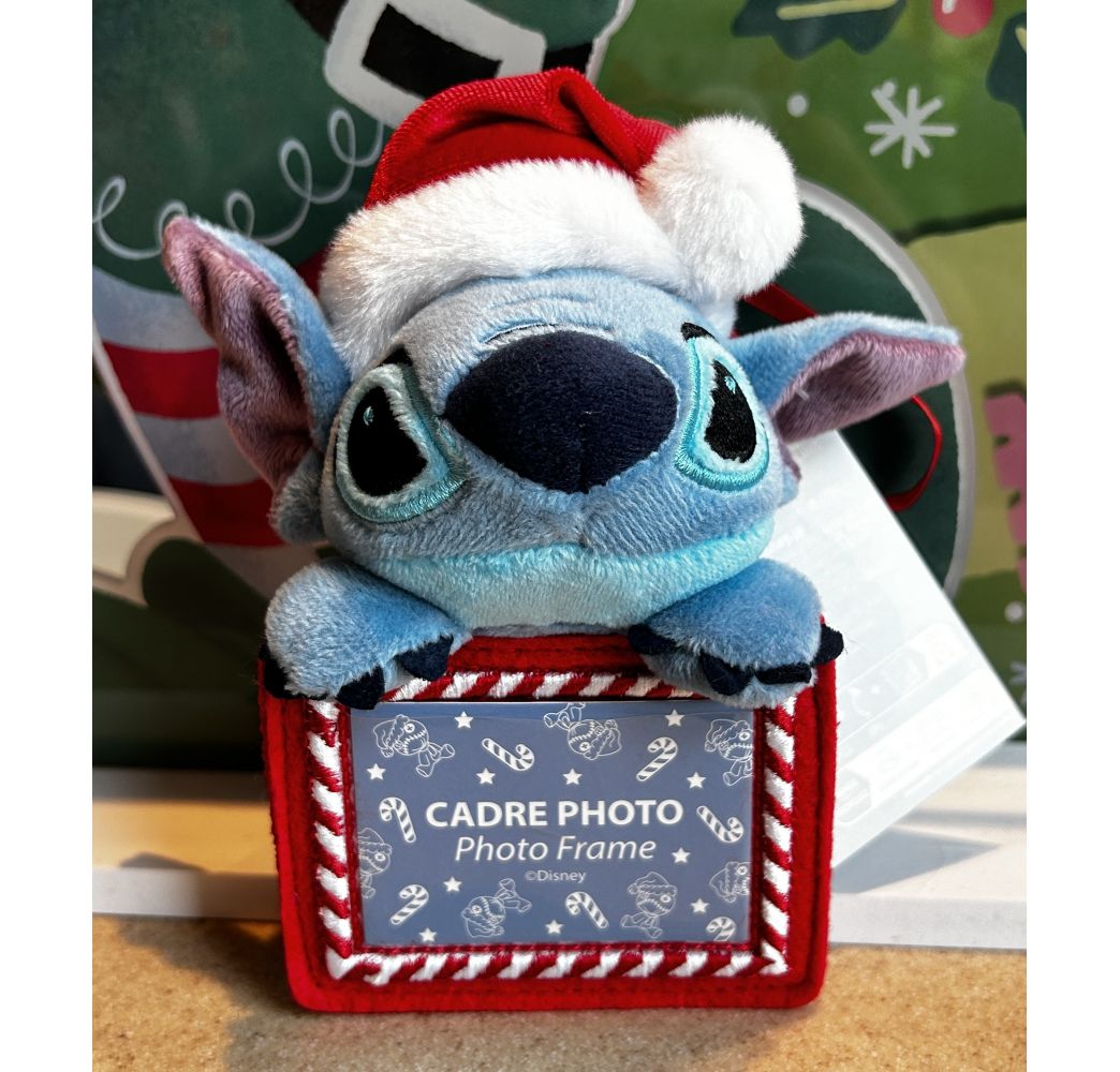 Disney Ornement peluche Stitch cadre Photo Disneyland Paris Noël