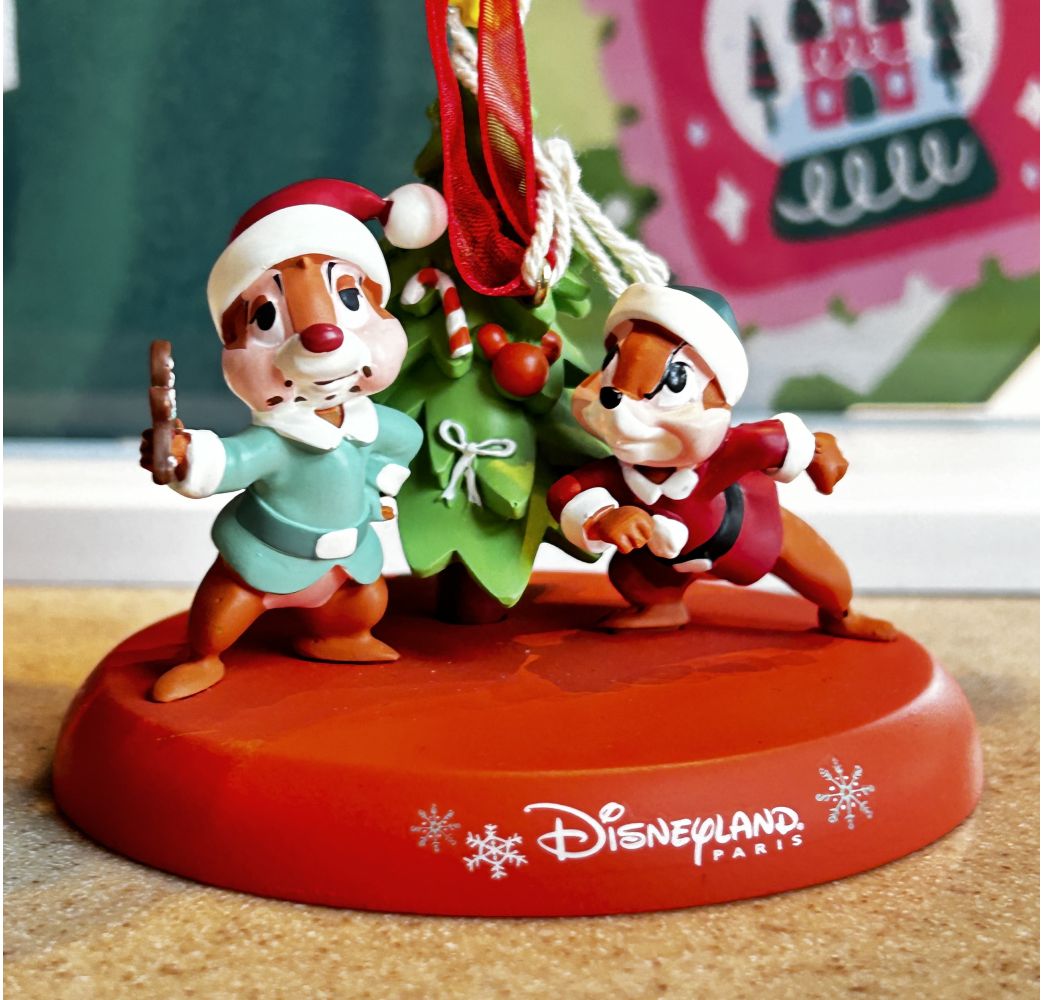 Disney Ornement Tic et Tac Disneyland Paris Noël