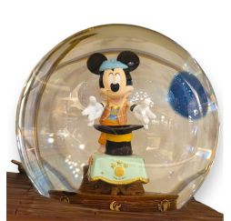 Disney Snowglobe Musical Mickey et Le Magicien Disneyland Paris