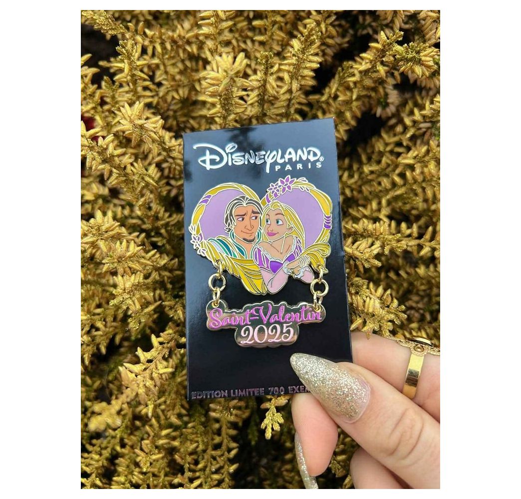 Disney Pin Limité Raiponce St Valentin 2025 Disneyland Paris