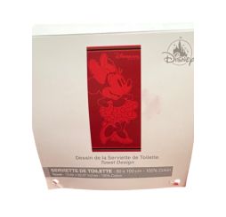 Disney Serviette de toilette Minnie Disneyland Paris