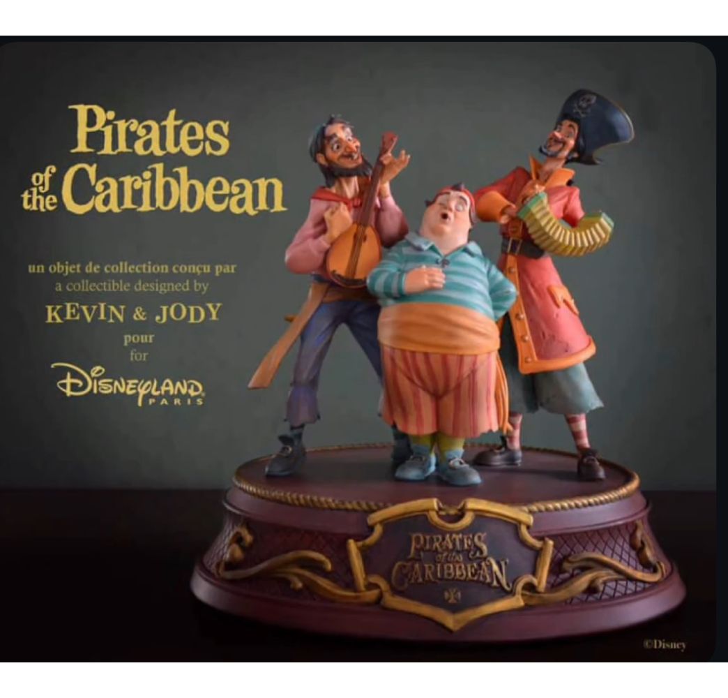 Disney Figurine Pirates des Caraïbes Disneyland Paris Kevin et Jody