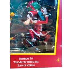 Disney ensemble de 6 ornements Mickey Noël Disneyland Paris