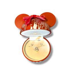 Disney Boule Noël Rouge Bijoux Disneyland Paris