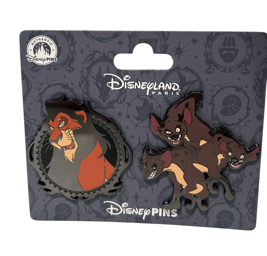 Set pins oe Scar, Shenzi, Banzai & Ed Disneyland Paris