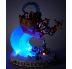 Disney Figurine  lumineuse et musicale  de Mickey et ses amis en Père Noel