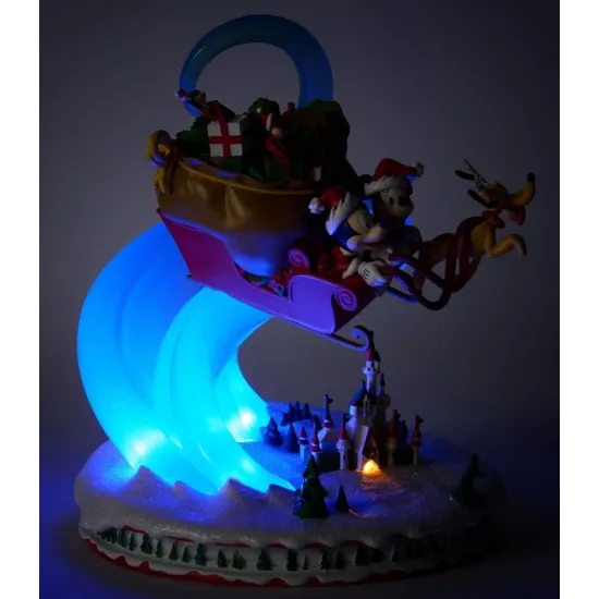 Figura de Mickey y amigos trineo luminoso y musical – Navidad Disneyland Paris