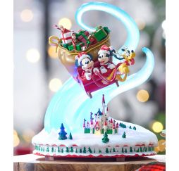 Disney Figurine  lumineuse et musicale  de Mickey et ses amis en Père Noel